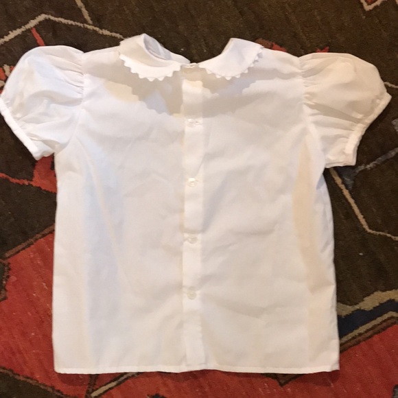 Girls White Collar Top - Picture 6 of 6